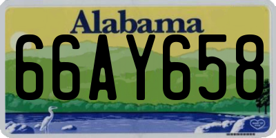 AL license plate 66AY658