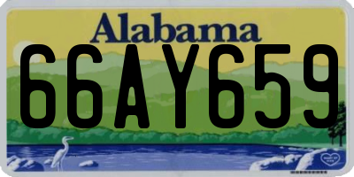 AL license plate 66AY659