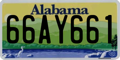 AL license plate 66AY661
