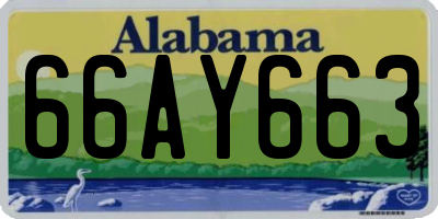 AL license plate 66AY663