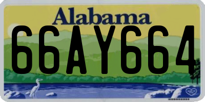AL license plate 66AY664