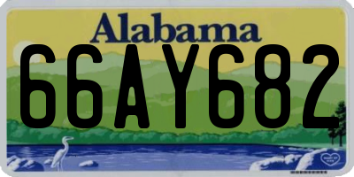 AL license plate 66AY682