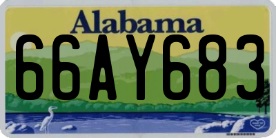 AL license plate 66AY683