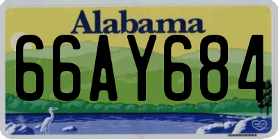 AL license plate 66AY684