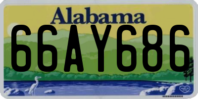 AL license plate 66AY686