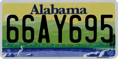 AL license plate 66AY695