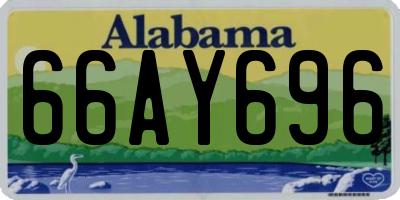 AL license plate 66AY696