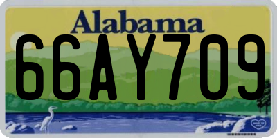 AL license plate 66AY709