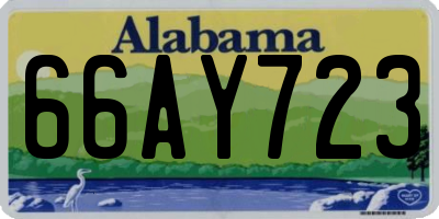 AL license plate 66AY723