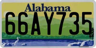 AL license plate 66AY735