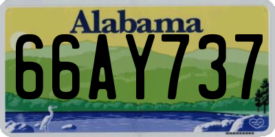 AL license plate 66AY737