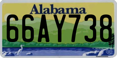 AL license plate 66AY738
