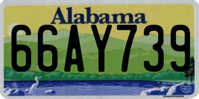AL license plate 66AY739