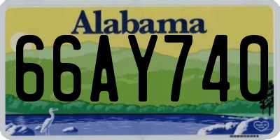 AL license plate 66AY740