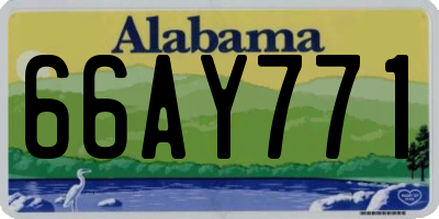 AL license plate 66AY771