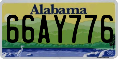 AL license plate 66AY776