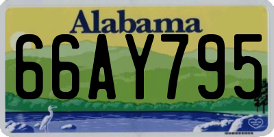 AL license plate 66AY795