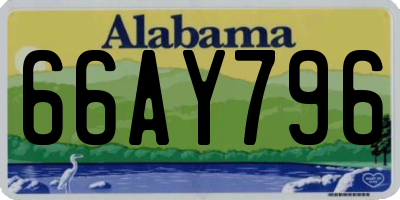 AL license plate 66AY796