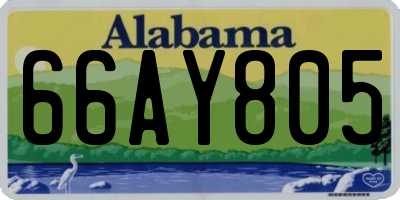 AL license plate 66AY805