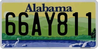 AL license plate 66AY811
