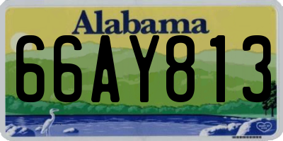 AL license plate 66AY813