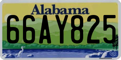 AL license plate 66AY825