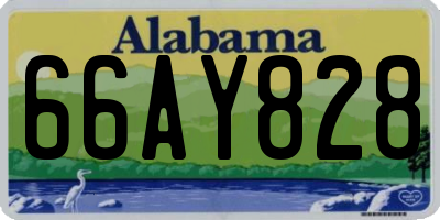 AL license plate 66AY828