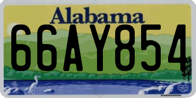 AL license plate 66AY854