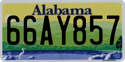 AL license plate 66AY857