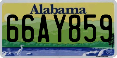 AL license plate 66AY859