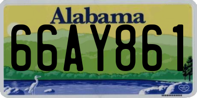 AL license plate 66AY861