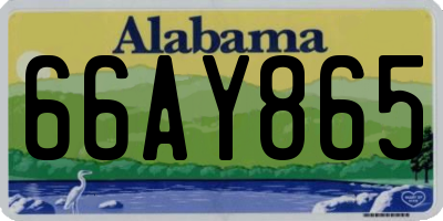 AL license plate 66AY865