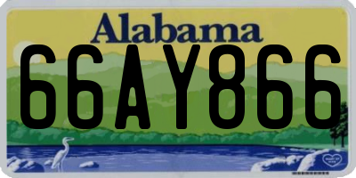 AL license plate 66AY866