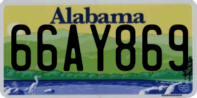 AL license plate 66AY869