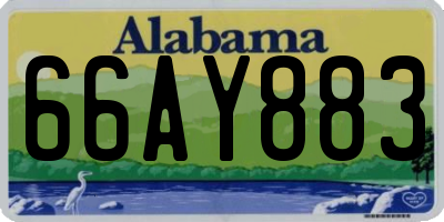 AL license plate 66AY883