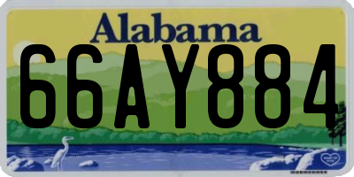 AL license plate 66AY884