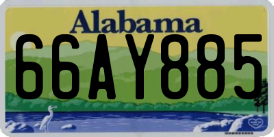 AL license plate 66AY885