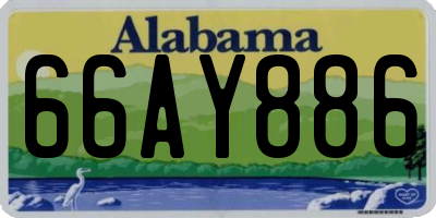 AL license plate 66AY886