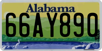 AL license plate 66AY890