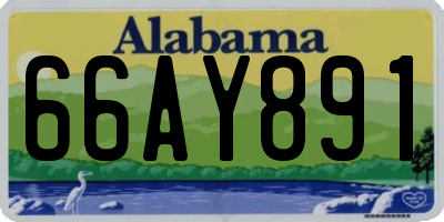 AL license plate 66AY891