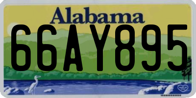 AL license plate 66AY895