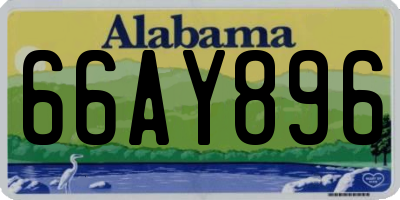 AL license plate 66AY896