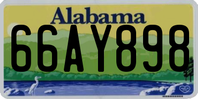 AL license plate 66AY898