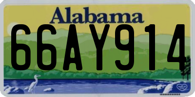 AL license plate 66AY914