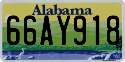 AL license plate 66AY918