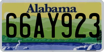 AL license plate 66AY923