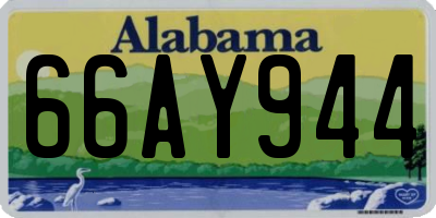 AL license plate 66AY944
