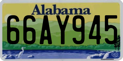 AL license plate 66AY945
