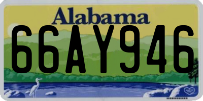 AL license plate 66AY946