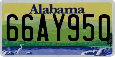 AL license plate 66AY950